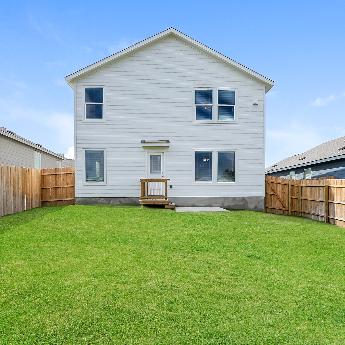 Fenced yard