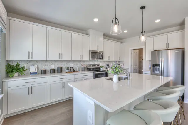 Spacious kitchen island