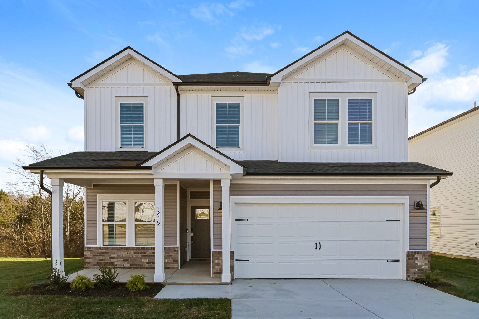 Attached 2-car garage